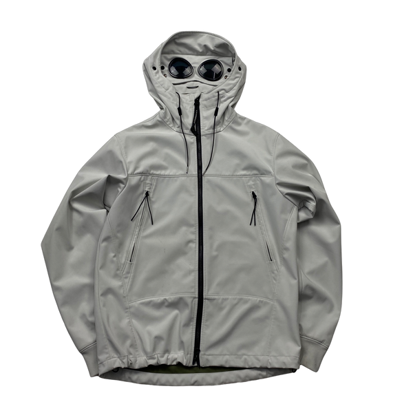 CP Company White Soft Shell Jacket - Small