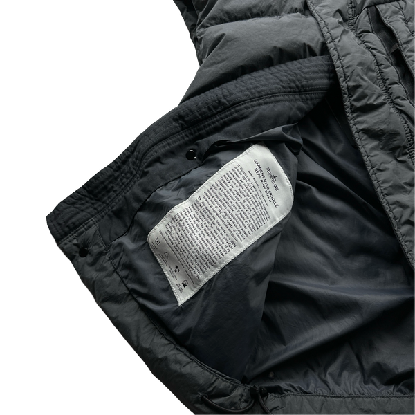Stone Island Grey Crinkle Reps R-NY Down Gilet - Small