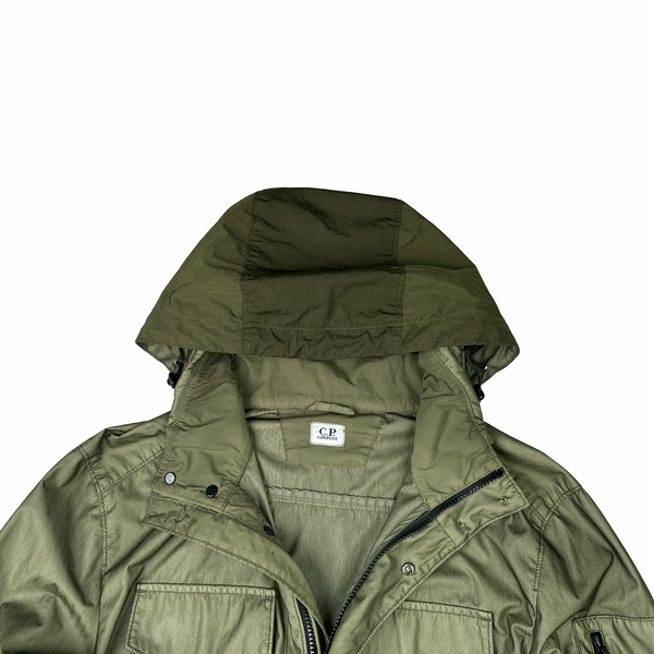CP Company Dyed Bi Mesh Green Jacket -  Medium