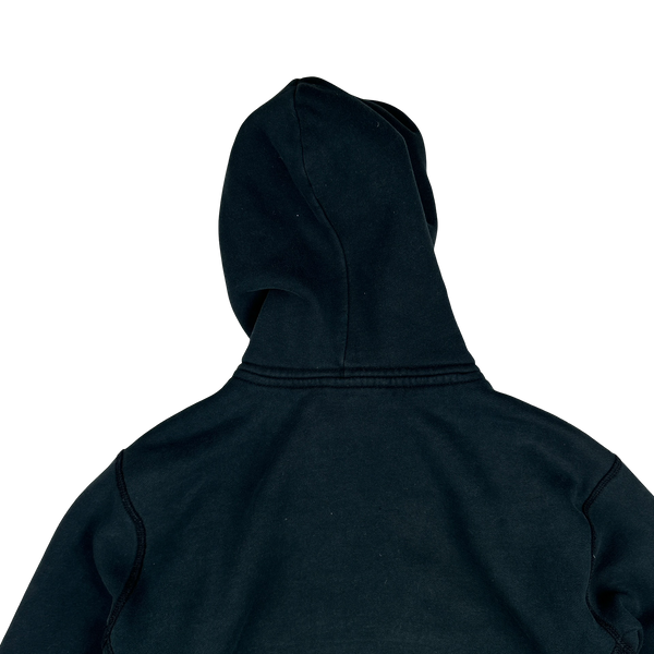 Ralph Lauren Black Thick Cotton Teddy Fleece Lined Zipped Hoodie - Medium