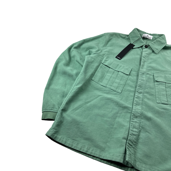 STONE ISLAND AW17 GARMENT DYED MOLESKIN OVERSHIRT (M