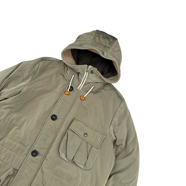 CP Company 2010 Beige Chrome Down Filled Puffer Jacket - Medium