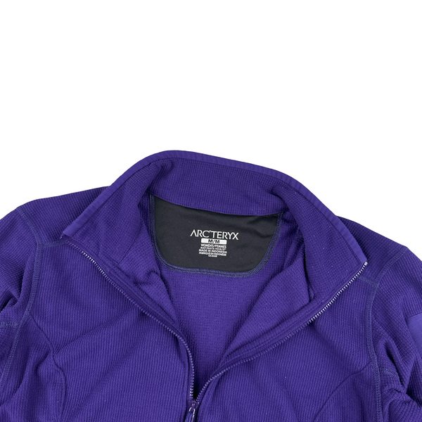 Arcteryx Women's Purple Polartec Stretch Zip Up Jumper - Medium