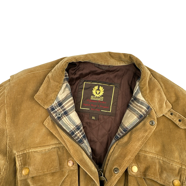 Belstaff Brown Trailmaster Multi Pocket Field Corduroy Zipped