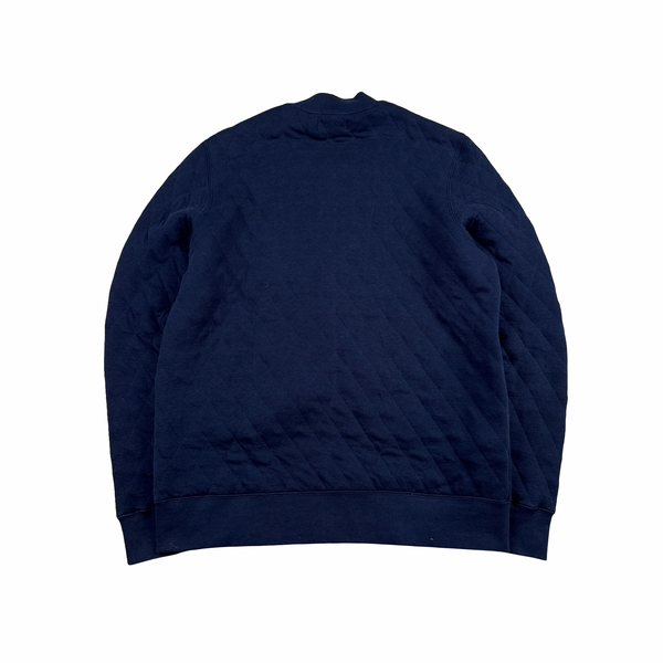 Fred Perry Navy Zipped Collared Jumper - Large
