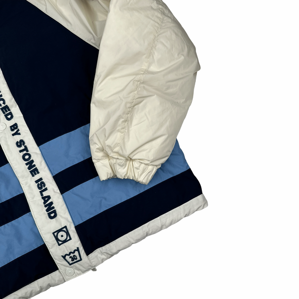 Stone Island x Supreme 2023 Tela Logo Reversible Down Puffer Jacket - Small