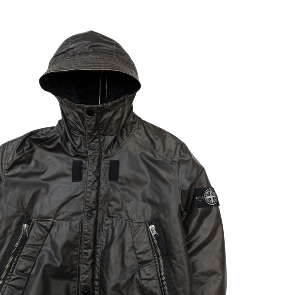 Stone Island 2011 Khaki Waxed Ice 2 Jacket - Medium