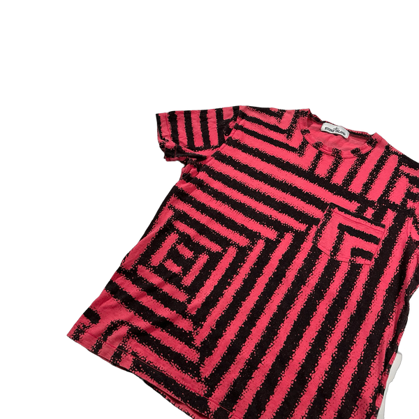 Stone Island 2014 Pink Maze Grid T Shirt - Large