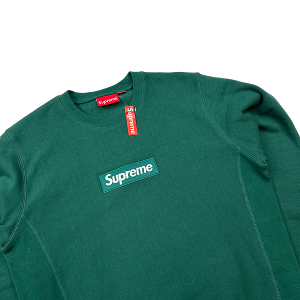 Supreme Sea Green Box Logo Crewneck Sweatshirt - Medium