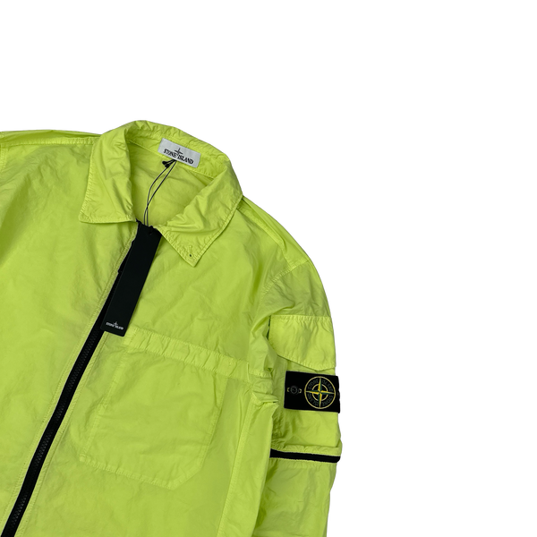Stone Island 2022 Yellow Naslan Light Zipped Overshirt - Large
