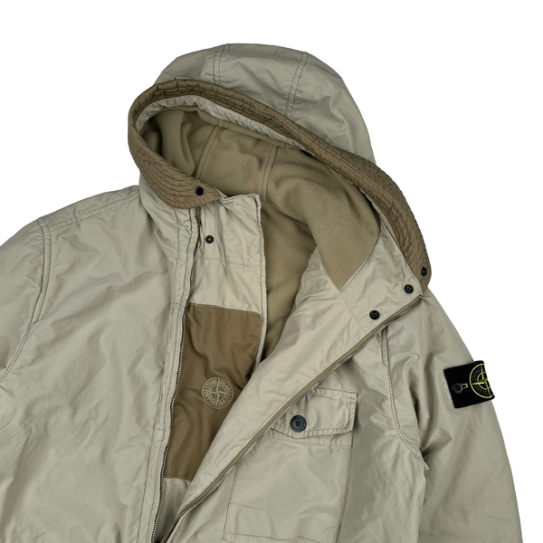 Stone Island 2022 Beige Micro Pile David TC Jacket - XL