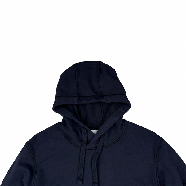Stone Island 2020 Navy Cotton Pullover Hoodie - Medium