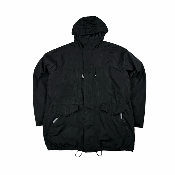 Stussy Black Multi Pocket Hooded Jacket - XL