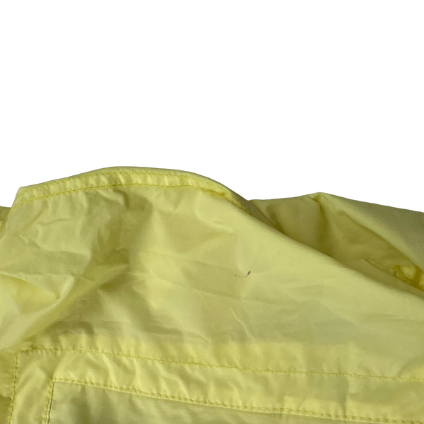 Stone Island 2020 Yellow Skin Touch Nylon Hooded Jacket - Large