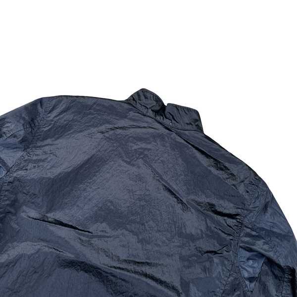Stone Island 2007 Navy Nylon Metal Quilted Bomber Jacket - Medium