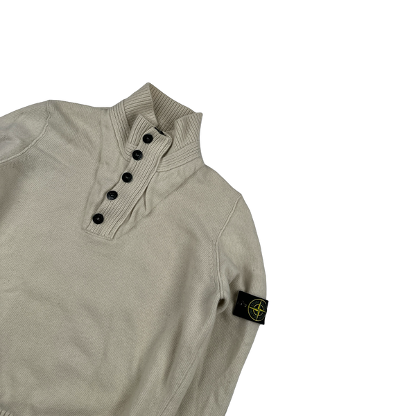 Stone Island 2007 Cream Pullover Knitted Jumper - XXL