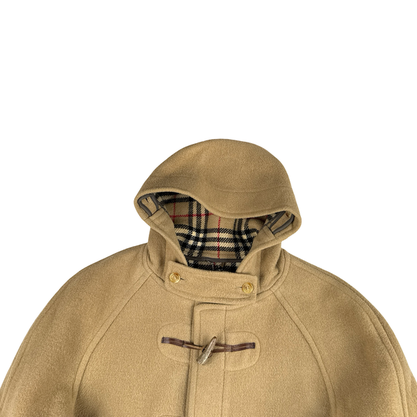 Burberry Lana Wool Duffle Coat - Large