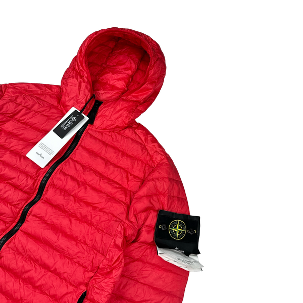 Stone Island 2022 Red Loom Woven R Nylon Down TC Puffer - Small, Large, XL