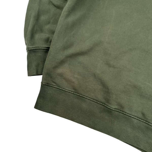 Stone Island 2020 Green Cotton Crewneck Sweatshirt - Small