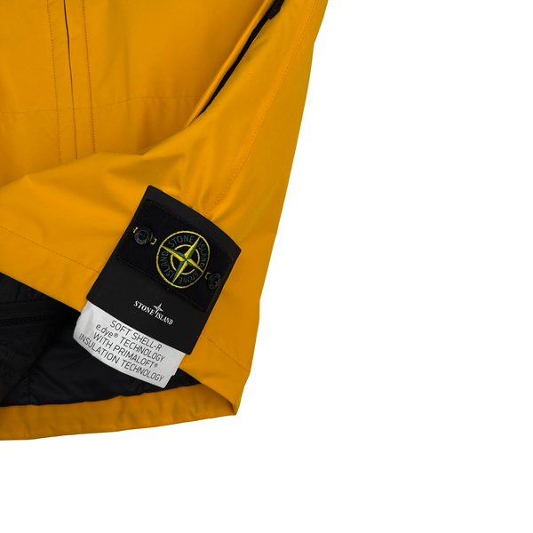 Stone Island 2022 Yellow e-Dye Soft Shell Gilet - Small - Medium