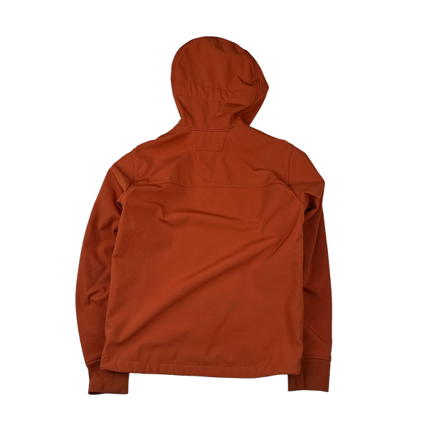 CP Company Burnt Orange Fleece Lined Soft Shell Jacket - Medium