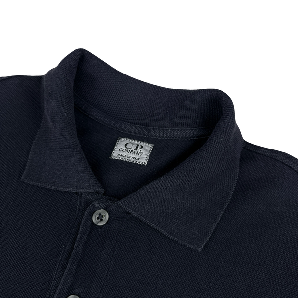 CP Company Navy Cotton Polo Shirt - XL