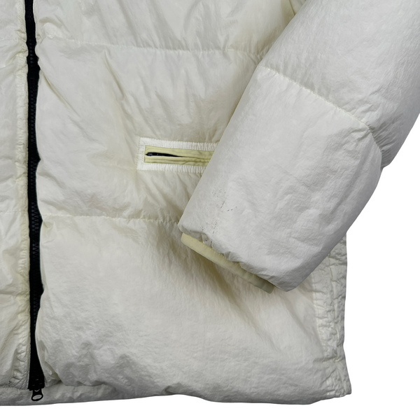 Stone Island 2022 Yellow Crinkle R-NY Down Puffer Jacket - 3XL