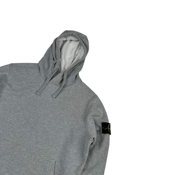 Stone Island 2020 Grey Cotton Pullover Hoodie - Small