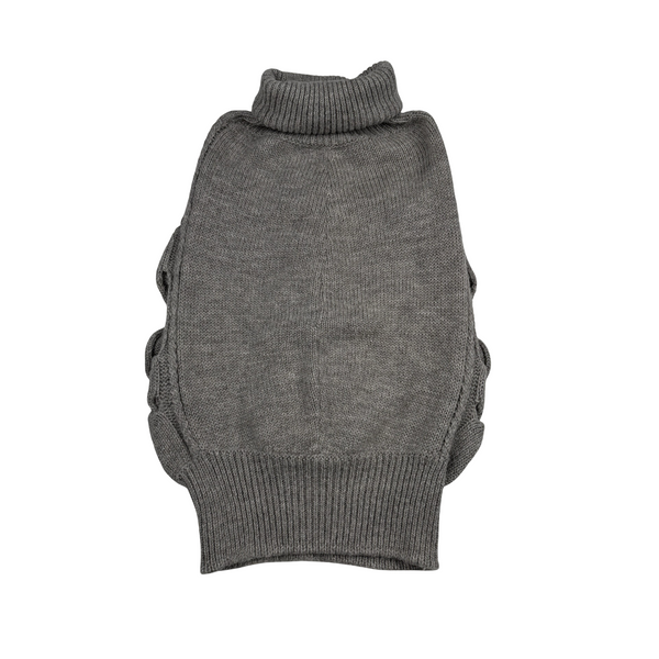 Gucci Women's Grey Roll Neck Alpaca Wool Knit Pullover Jumper  - Small