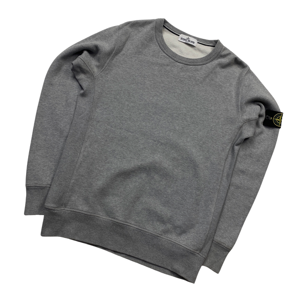 Stone Island 2012 Grey Crewneck Cotton Sweatshirt - Large