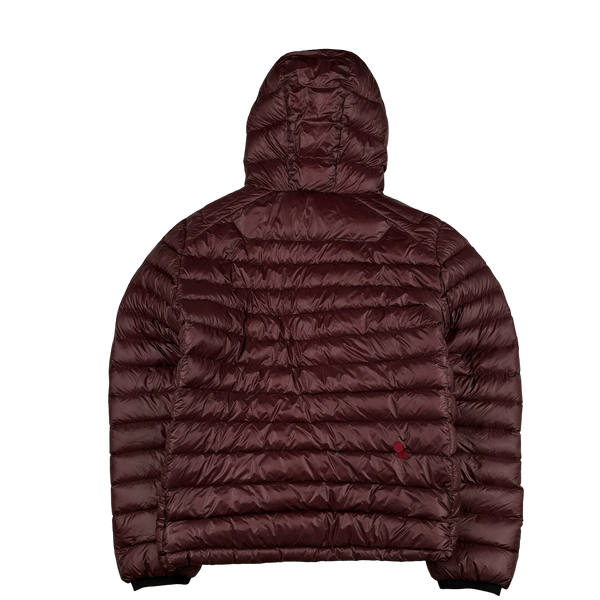 CP Company Burgundy Down Filled DD Shell Goggle Puffer Jacket - 3XL