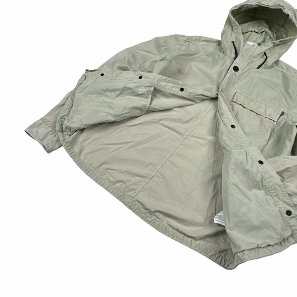 Stone Island 2018 Grey Hooded Overshirt - Large