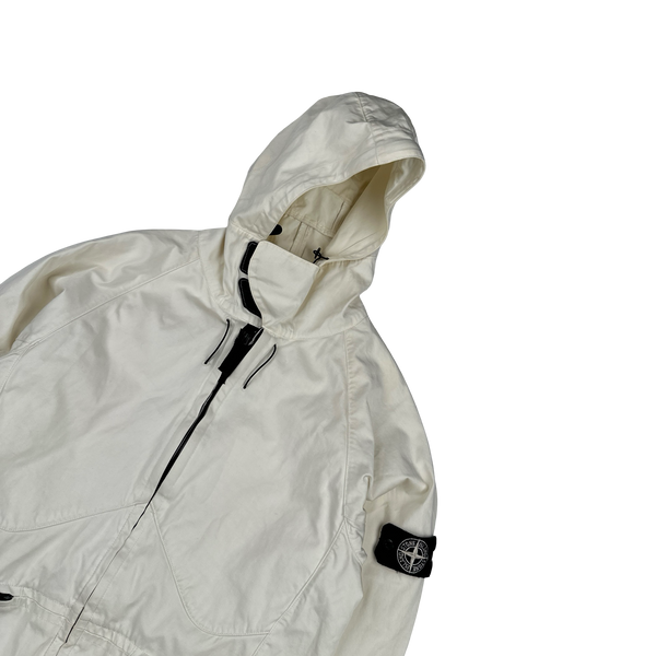 Stone Island 2006 Cream Cotton Parachute Style Jacket - Medium