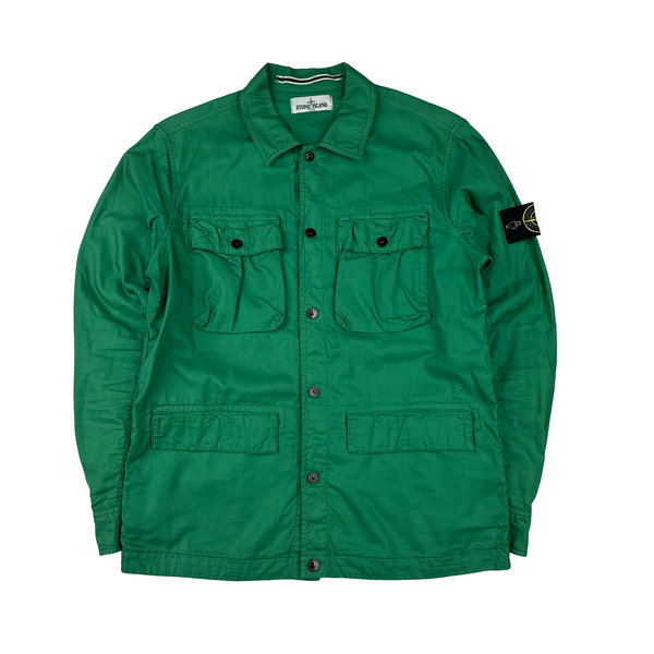 Stone Island 2013 Green Multipocket Cotton Shirt - Medium