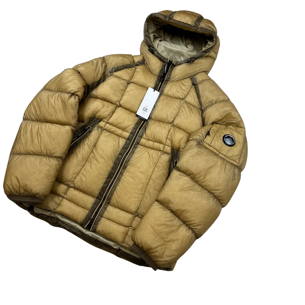 CP Company Beige D D Shell Puffer Jacket - Large & XL