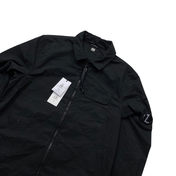 CP Company Black Cotton Overshirt - Medium
