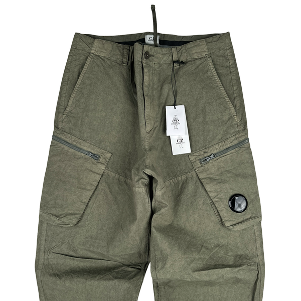 CP Company Khaki Ba Tic Cargo Trousers - Small