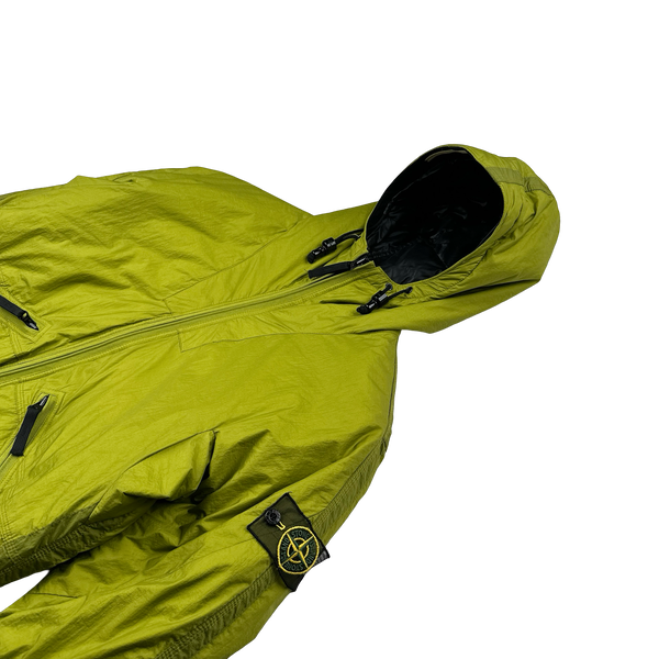 Stone Island 2009 Green Down Filled Mesh Badge Puffer Jacket - Large
