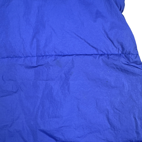 Stone Island 2021 Blue Garment Dyed Crinkle Reps Down Filled Gilet - Medium
