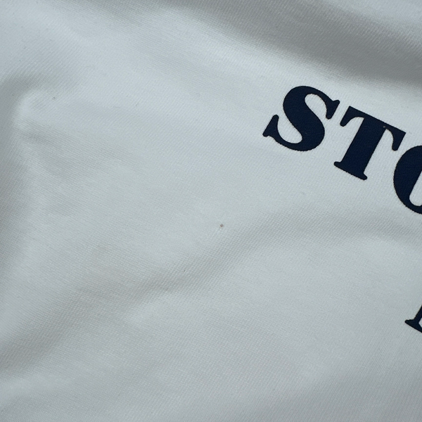 Stone Island Marina 2024 White Overdyed Hoodie - Medium