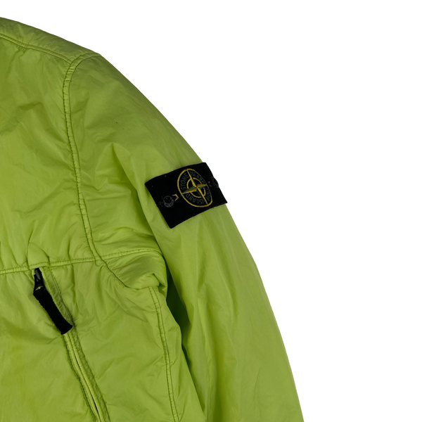 Stone Island 2019 Green Crinkle Reps Padded Jacket - XL