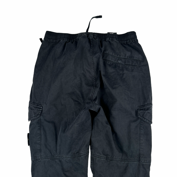 Stone Island 2019 Black Cargo RE T Trousers - Medium