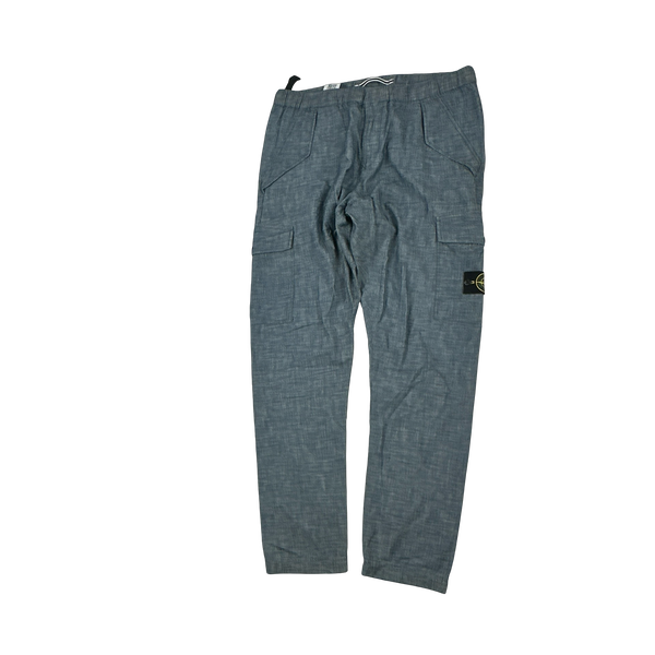 Stone Island 2018 Indigo Cotton RE Fit Cargos - 34"