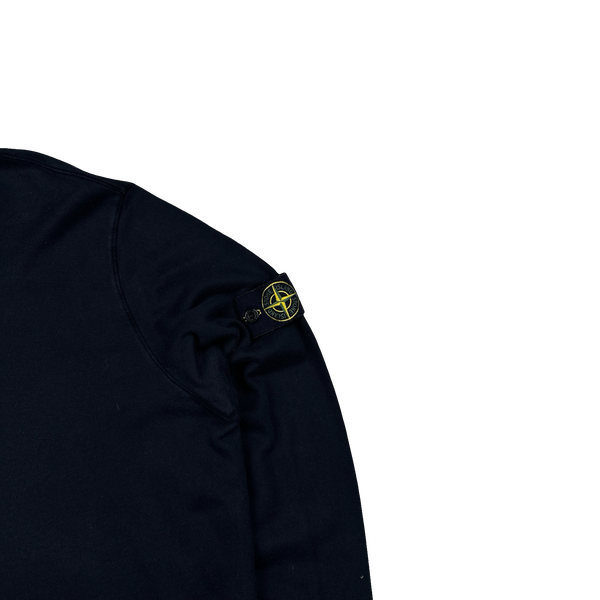 Stone Island 2017 Navy Cotton Pullover Crewneck Jumper - XXL