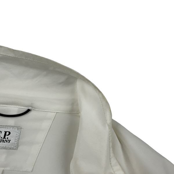 CP Company White Pro Tek Spellout Jacket - Large