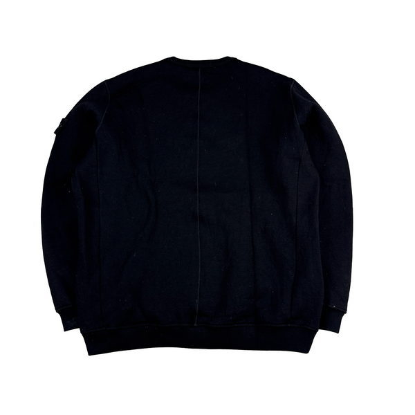 Stone Island 2018 Black Wool Ghost Crewneck - XL