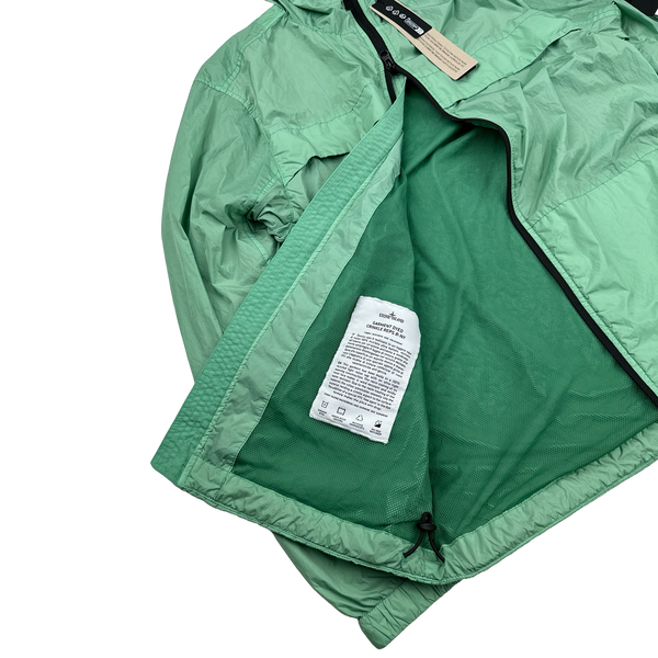 Stone Island 2024 Green Crinkle Reps R-NY Jacket - Medium
