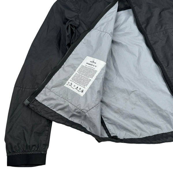 Stone Island 2021 Black Membrana TC 3L Rain Jacket - Small