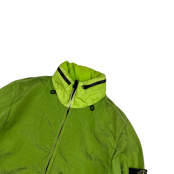 Stone Island 2016 Lime Nylon Metal Tyveck Shield Jacket - Medium