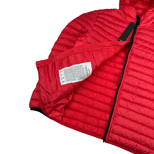 Stone Island 2022 Red Loom Woven R Nylon Down TC Puffer - Medium